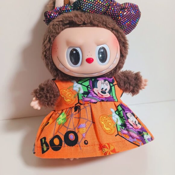 Halloween Disney Minnie Mouse Dress with Metallic Bow Labubu Outfit - Picture 4 of 8